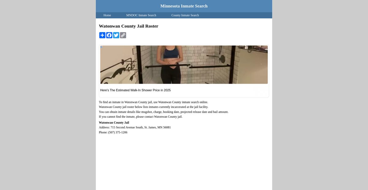 Preview of inmatesearchminnesota.org