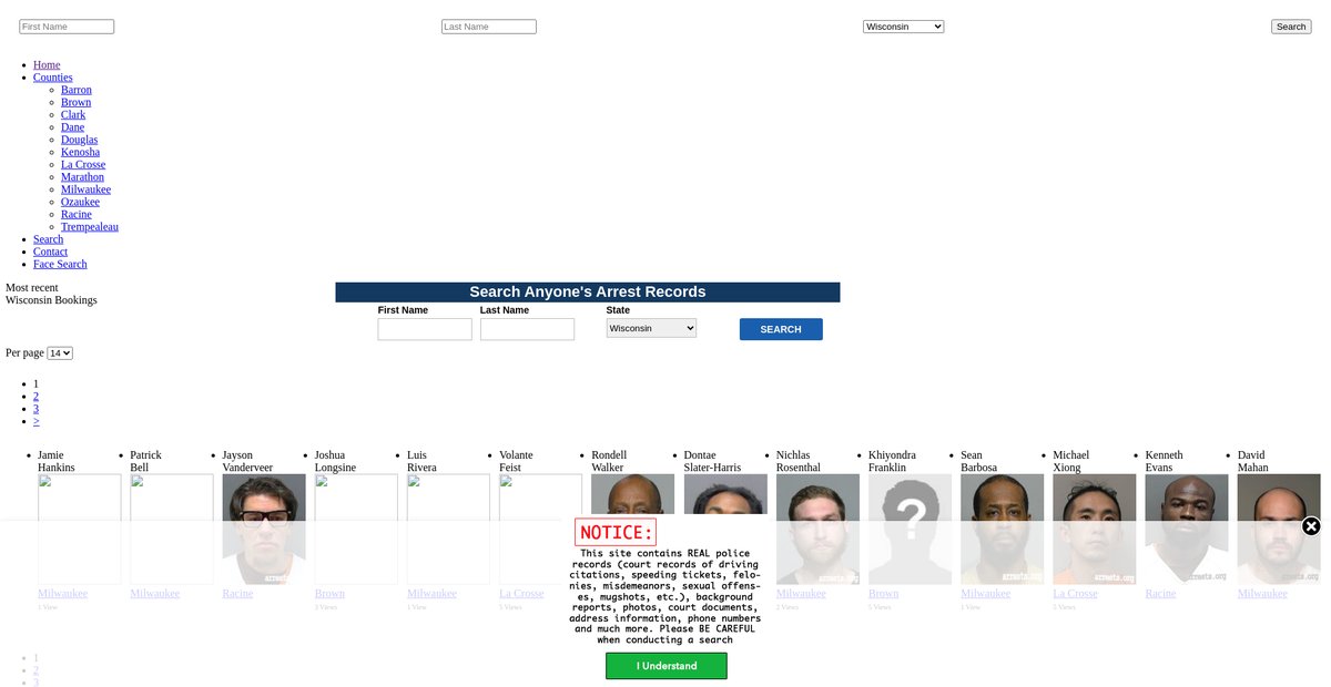 Preview of wisconsin.arrests.org