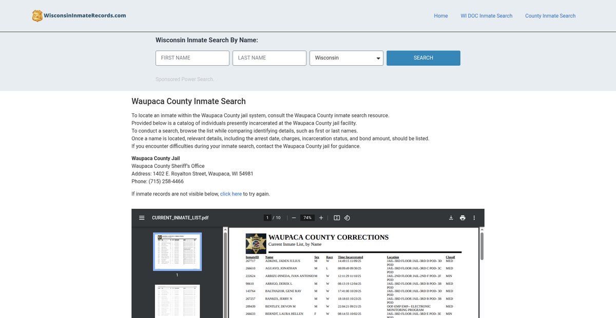 Preview of wisconsininmaterecords.com