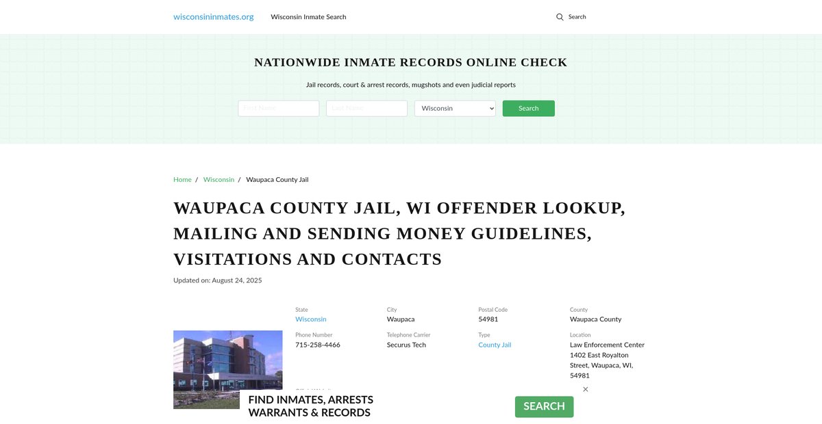 Preview of wisconsininmates.org