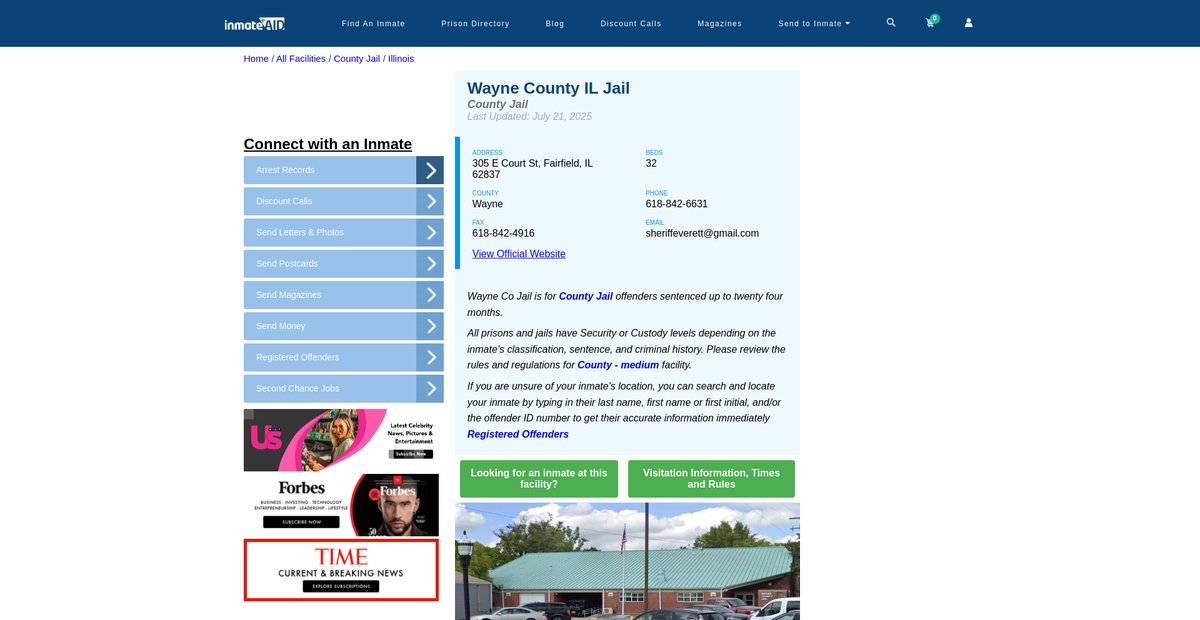 Preview of inmateaid.com