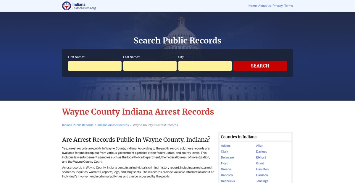 Preview of indiana.publicoffices.org