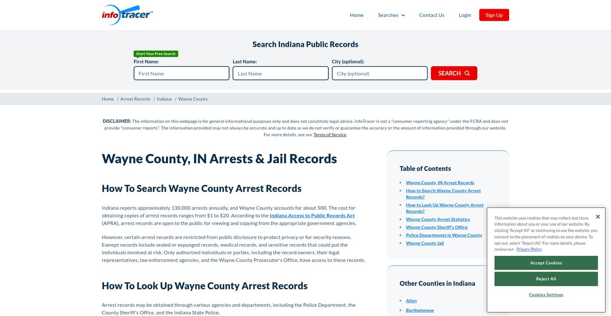 Preview of infotracer.com