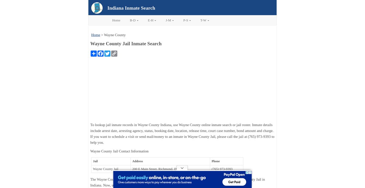 Preview of inmatesearchin.org