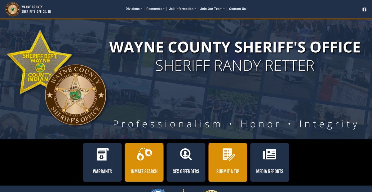 Preview of sheriff.co.wayne.in.us