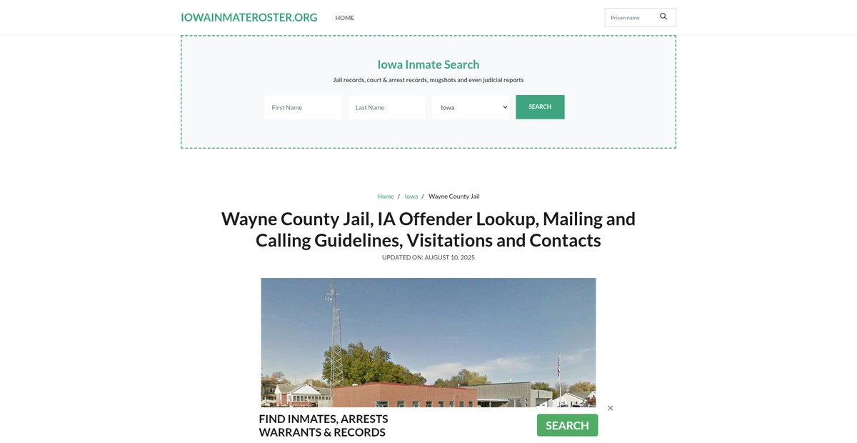 Preview of iowainmateroster.org