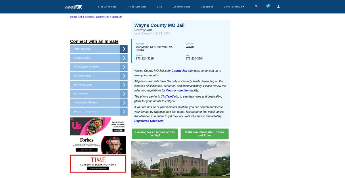 Preview of inmateaid.com