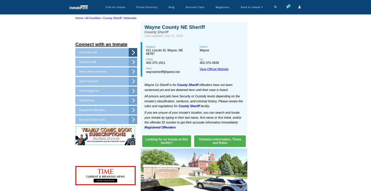 Preview of inmateaid.com