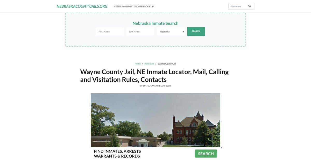 Preview of nebraskacountyjails.org