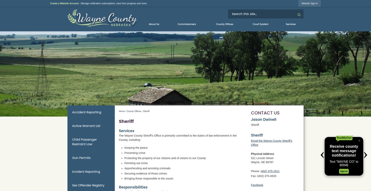 Preview of waynecountyne.gov