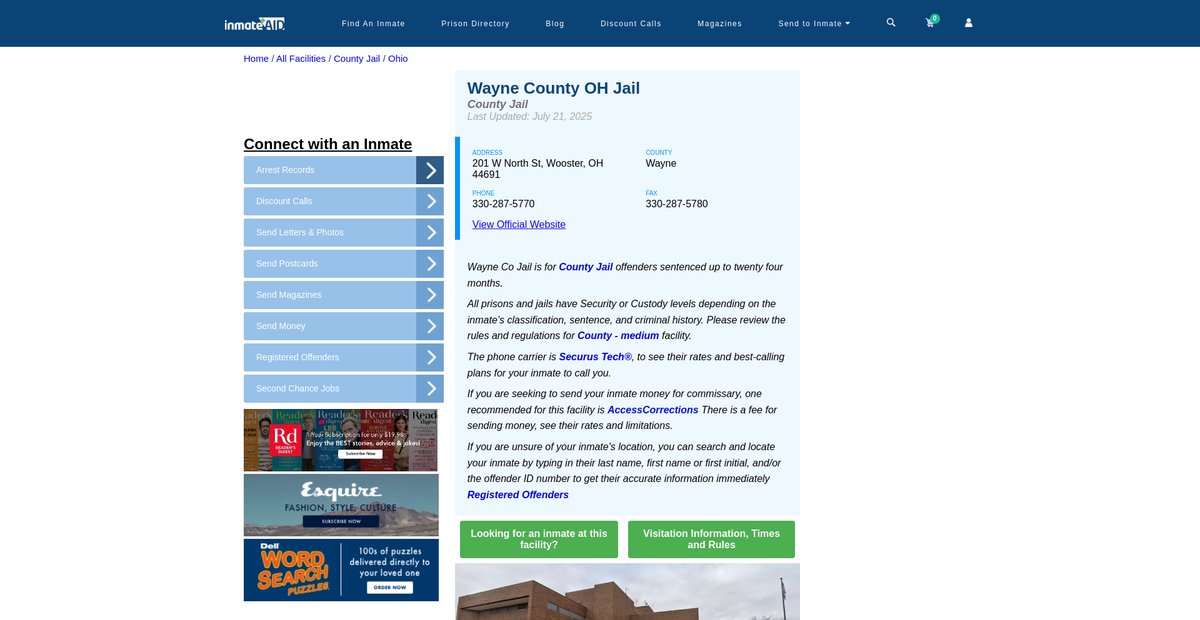 Preview of inmateaid.com