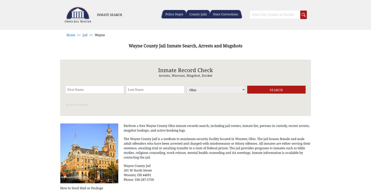 Preview of ohiojailroster.com