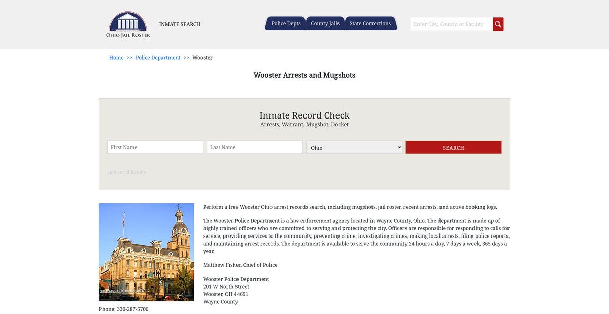 Preview of ohiojailroster.com