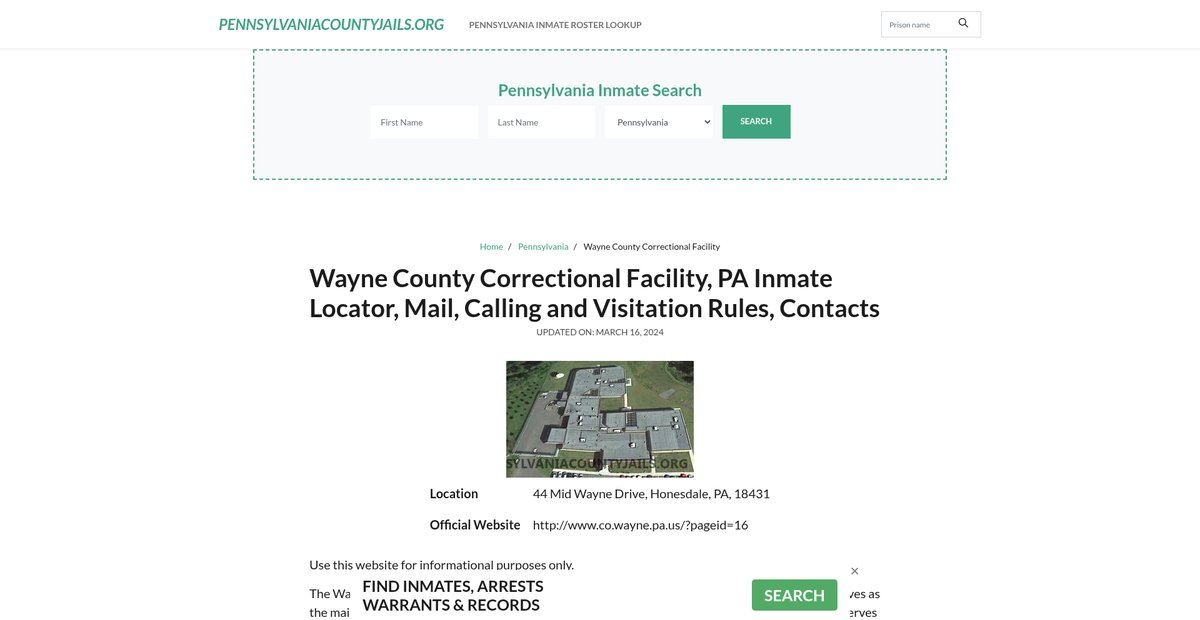 Preview of pennsylvaniacountyjails.org
