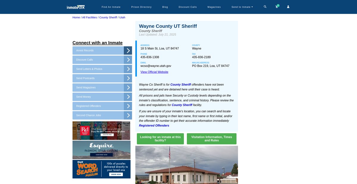 Preview of inmateaid.com