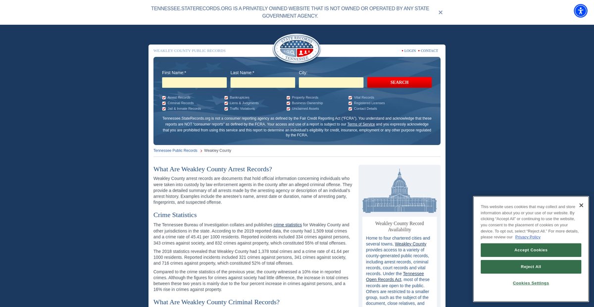 Preview of tennessee.staterecords.org