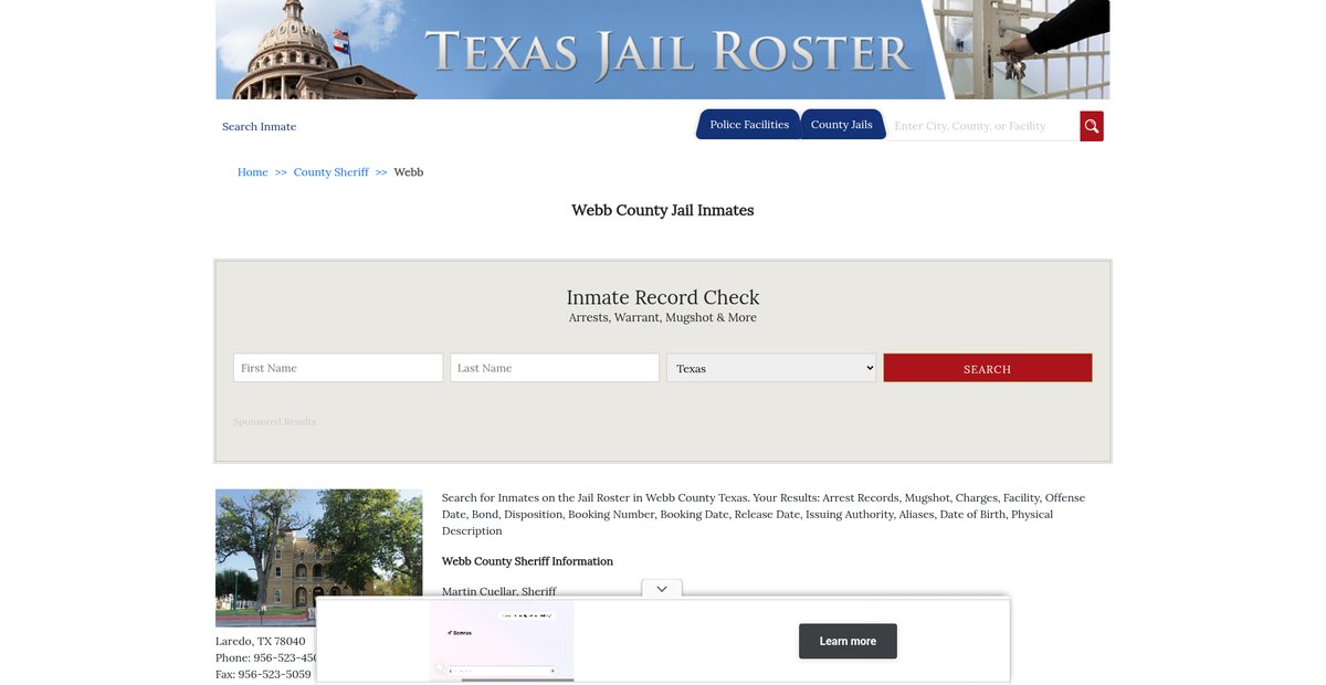 Preview of texasjailroster.com