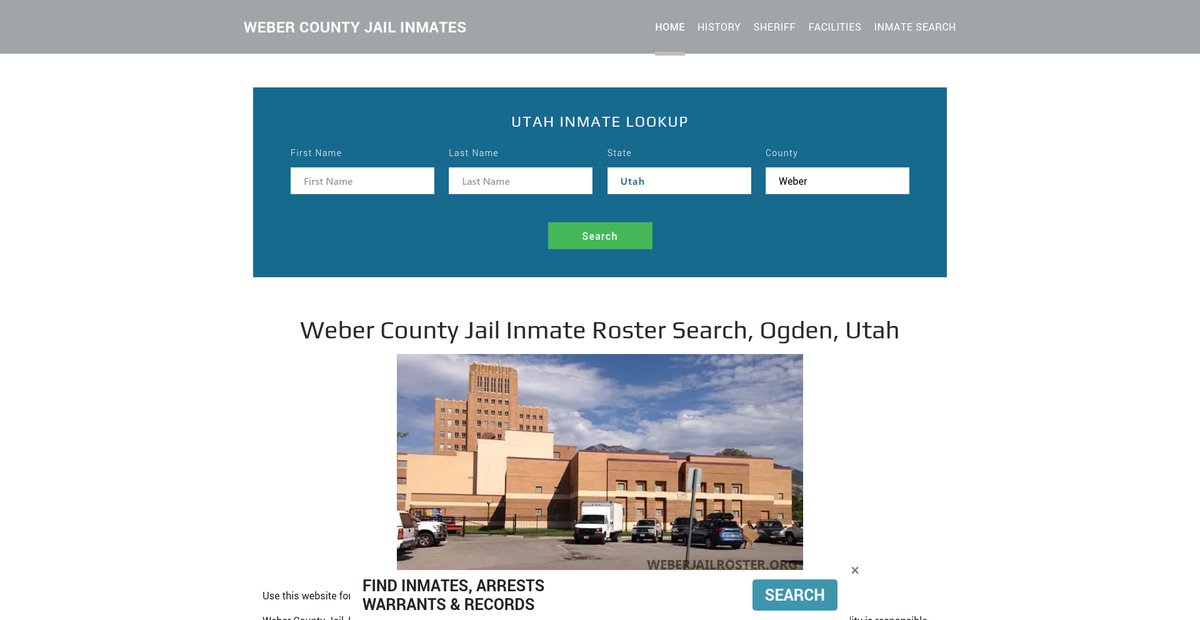 Preview of weberjailroster.org