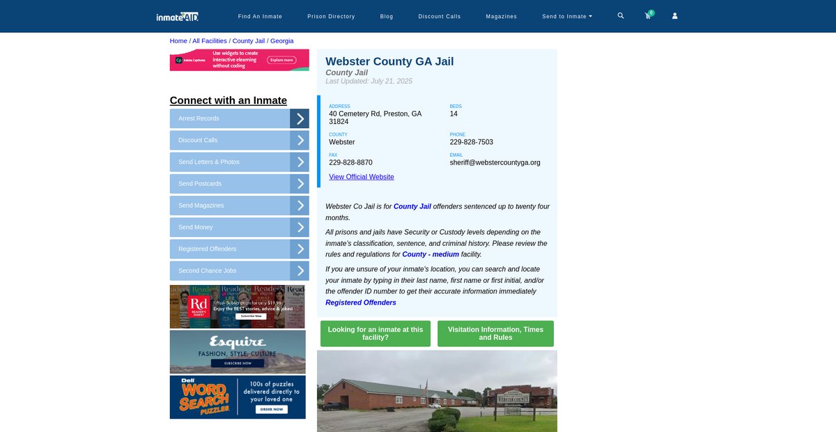 Preview of inmateaid.com