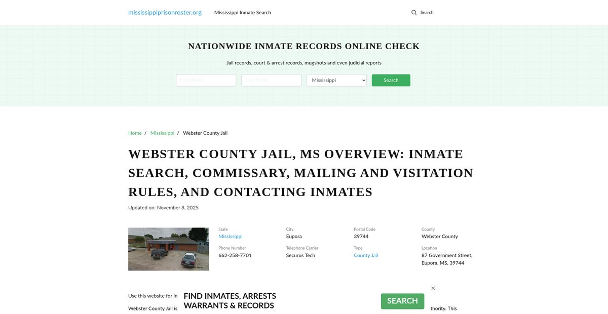 Preview of mississippiprisonroster.org