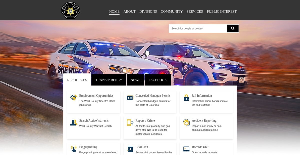 Preview of weldsheriff.com