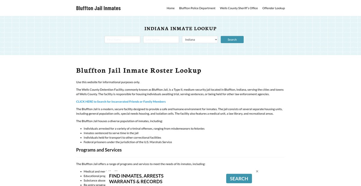 Preview of blufftonjail.org