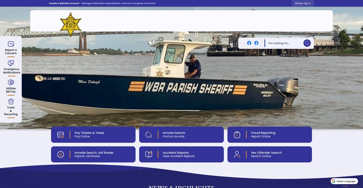 Preview of westbatonrougeparish.org