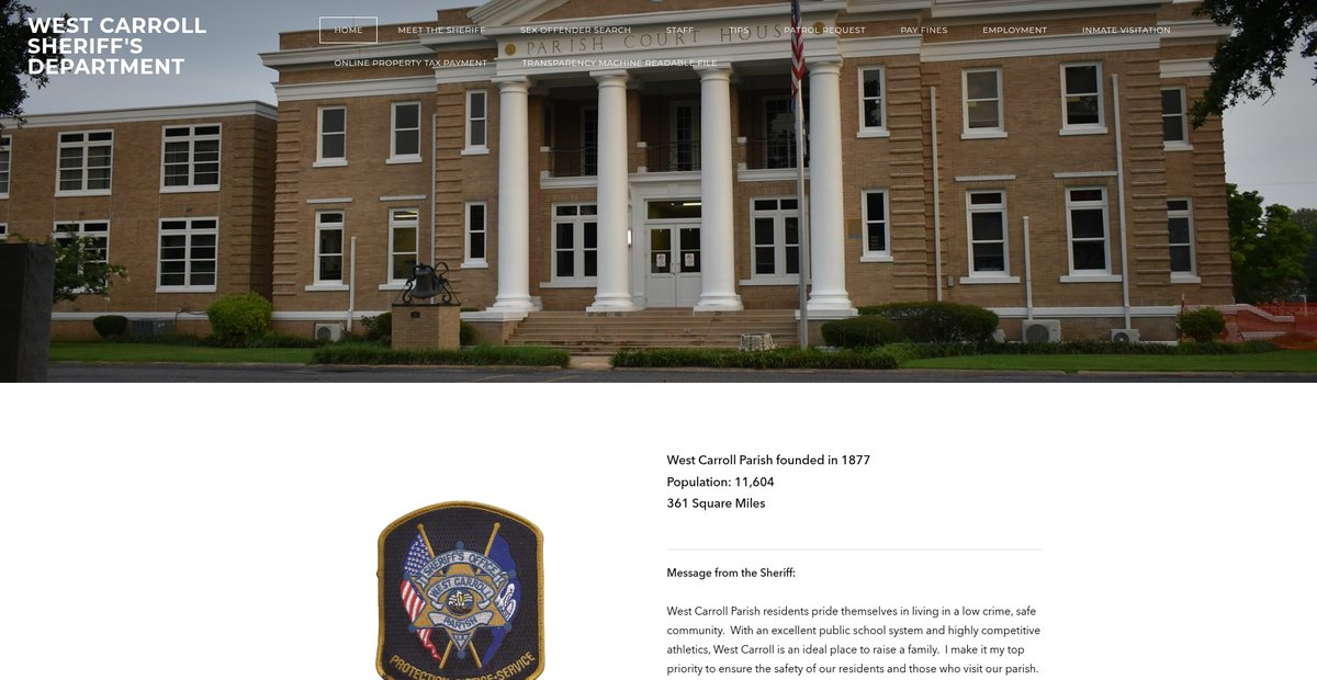 Preview of westcarrollsheriff.net