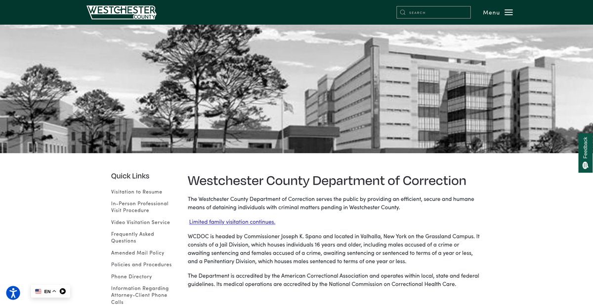 Preview of correction.westchestergov.com