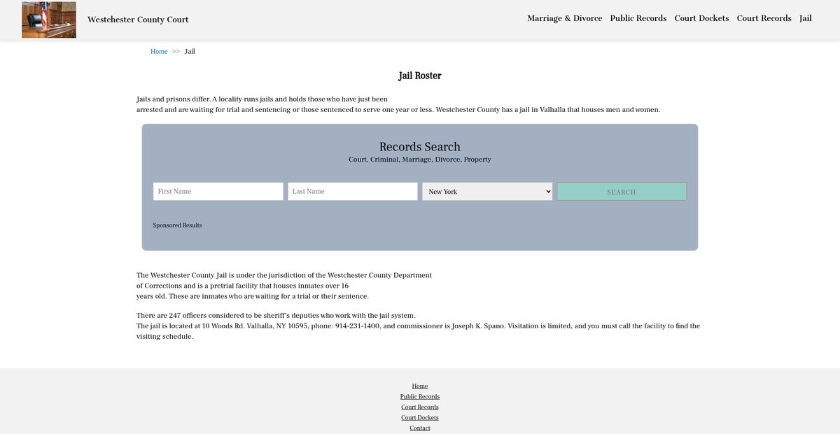 Preview of westchestercountycourt.org