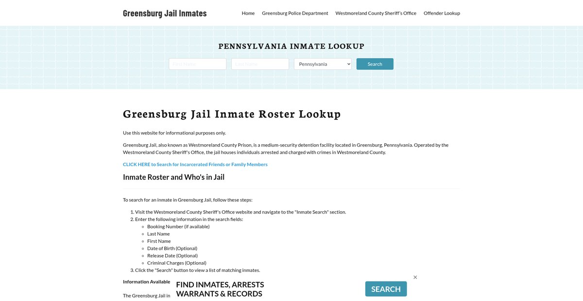 Preview of greensburgjail.org