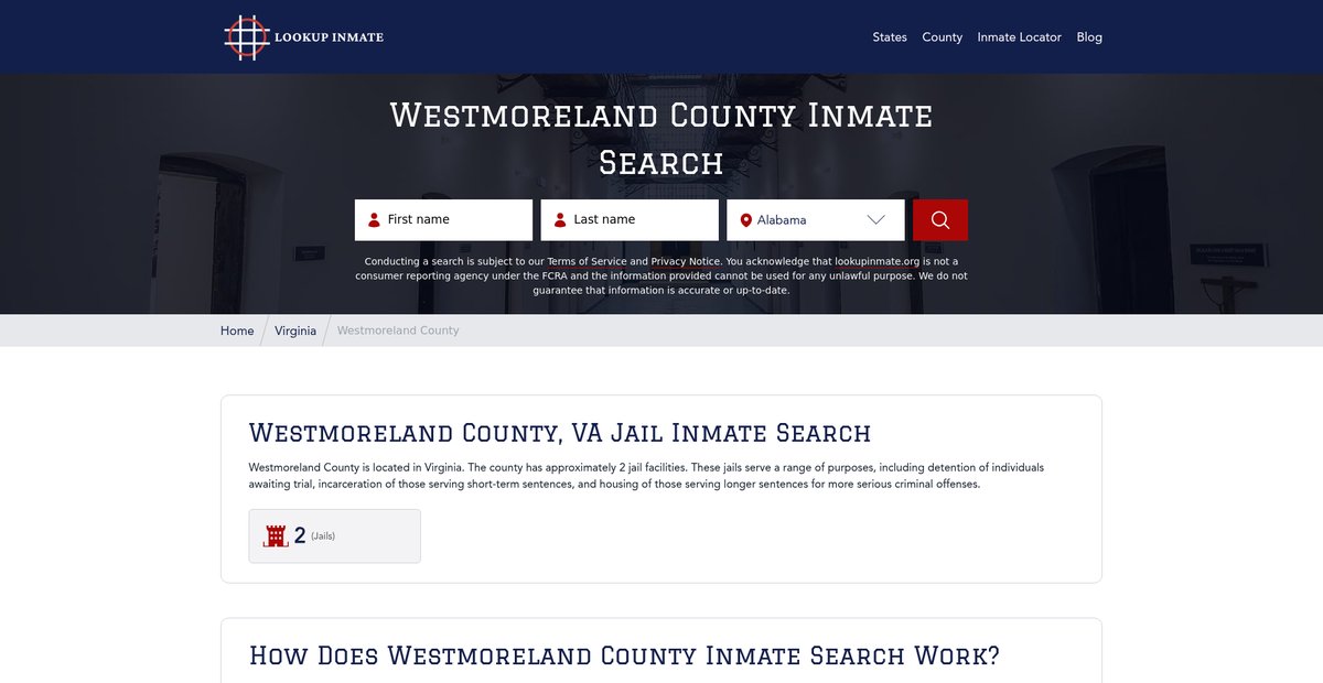 Preview of lookupinmate.org