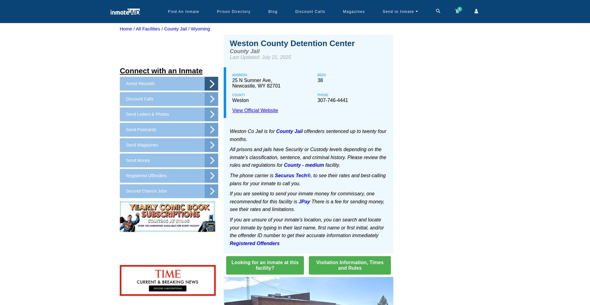 Preview of inmateaid.com