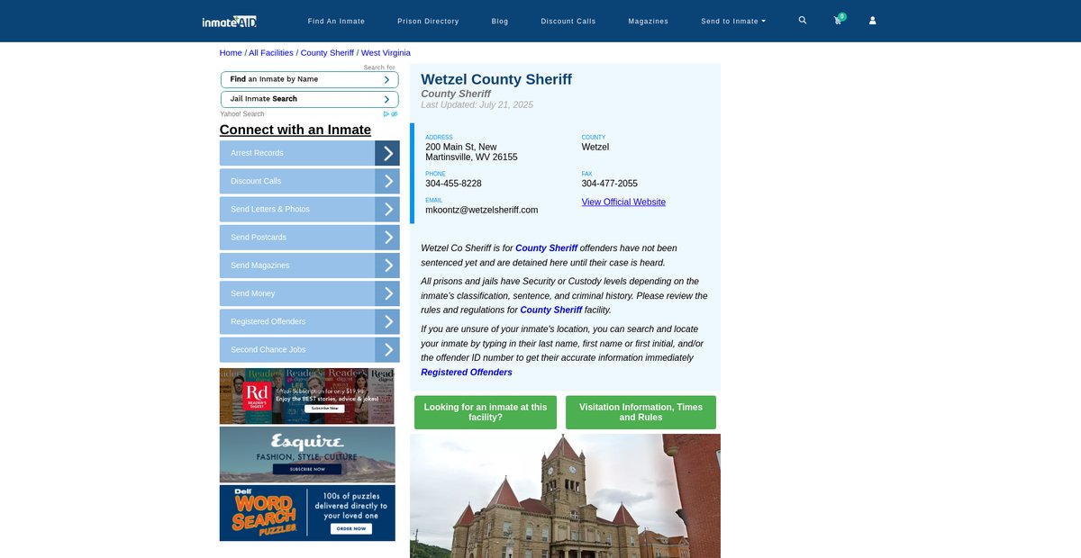Preview of inmateaid.com