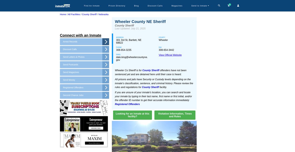 Preview of inmateaid.com