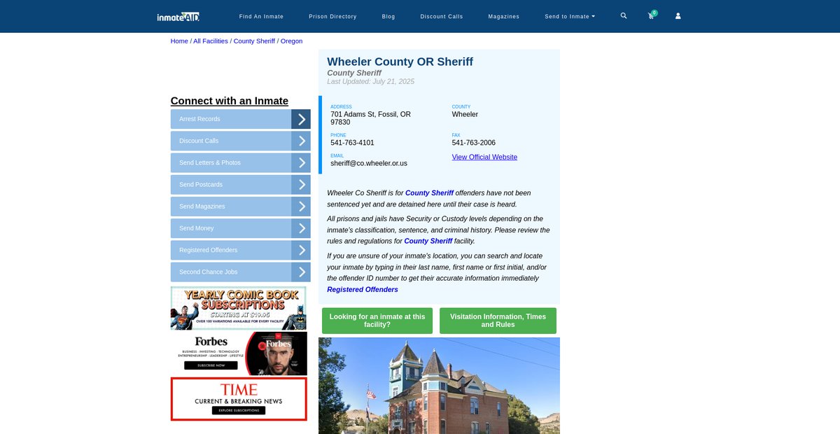Preview of inmateaid.com