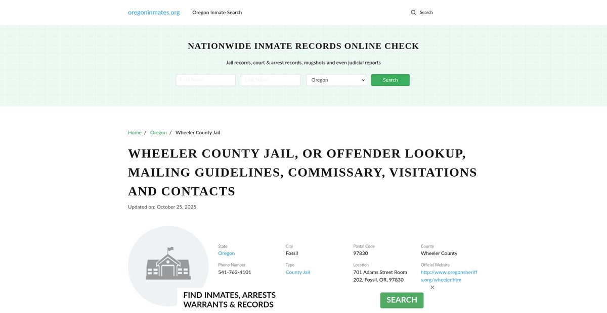 Preview of oregoninmates.org