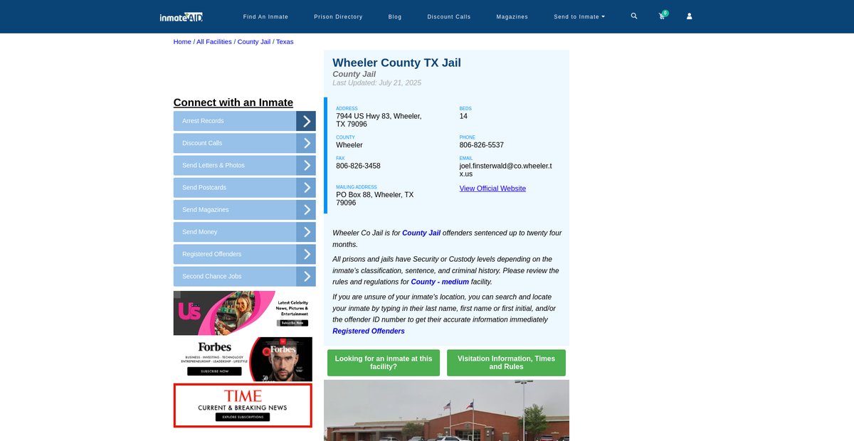 Preview of inmateaid.com