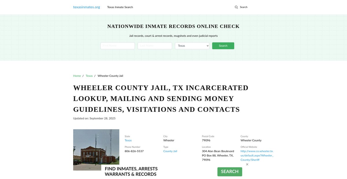 Preview of texasinmates.org