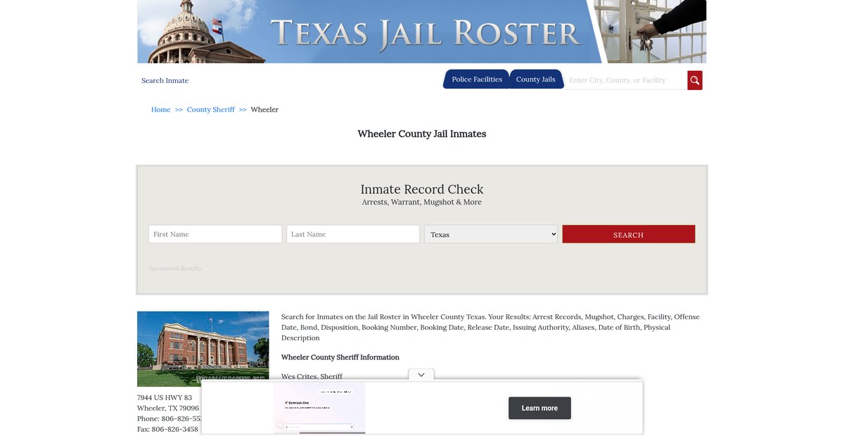 Preview of texasjailroster.com