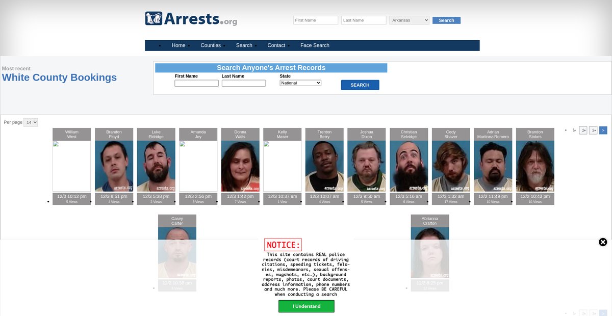 Preview of arkansas.arrests.org