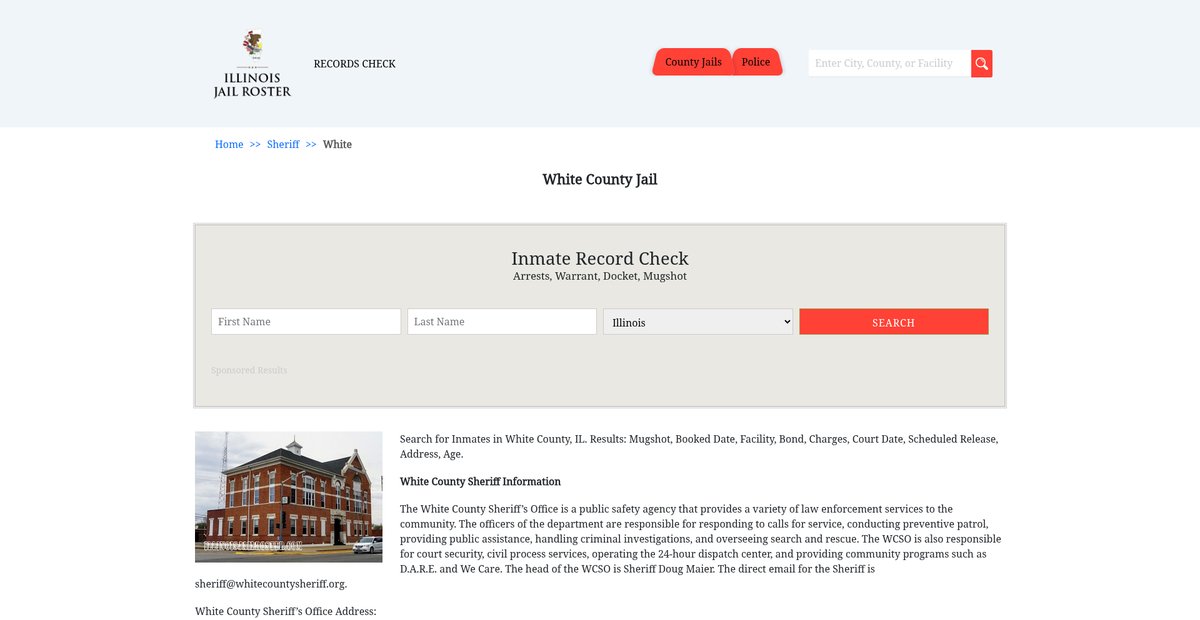 Preview of illinoisjailroster.com