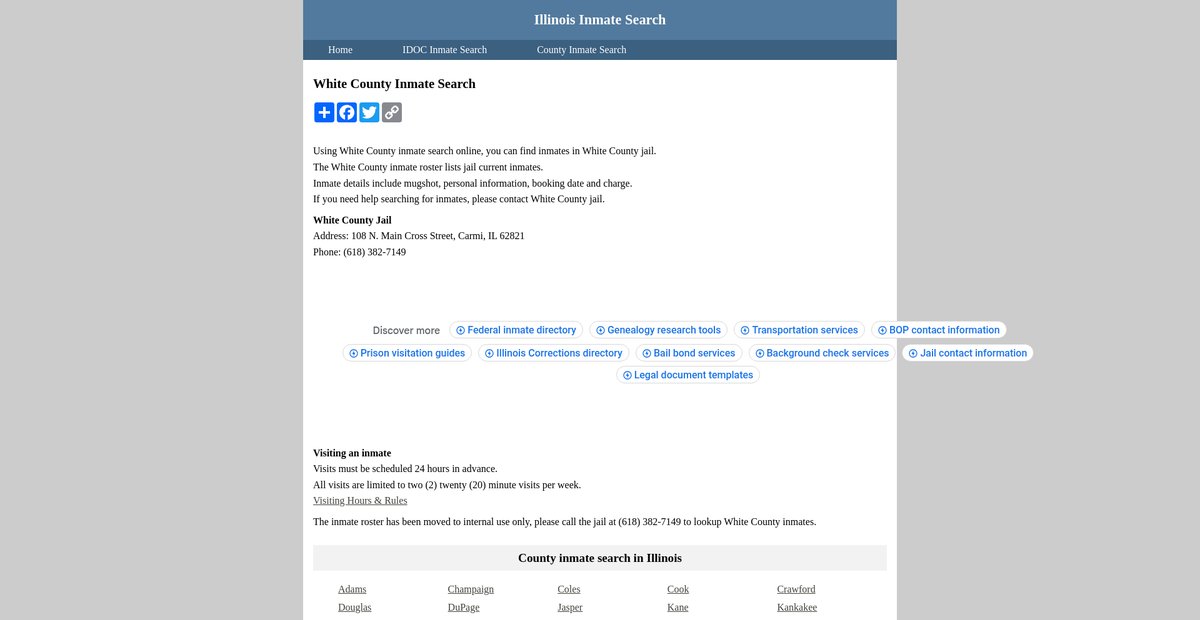 Preview of inmatesearchillinois.org