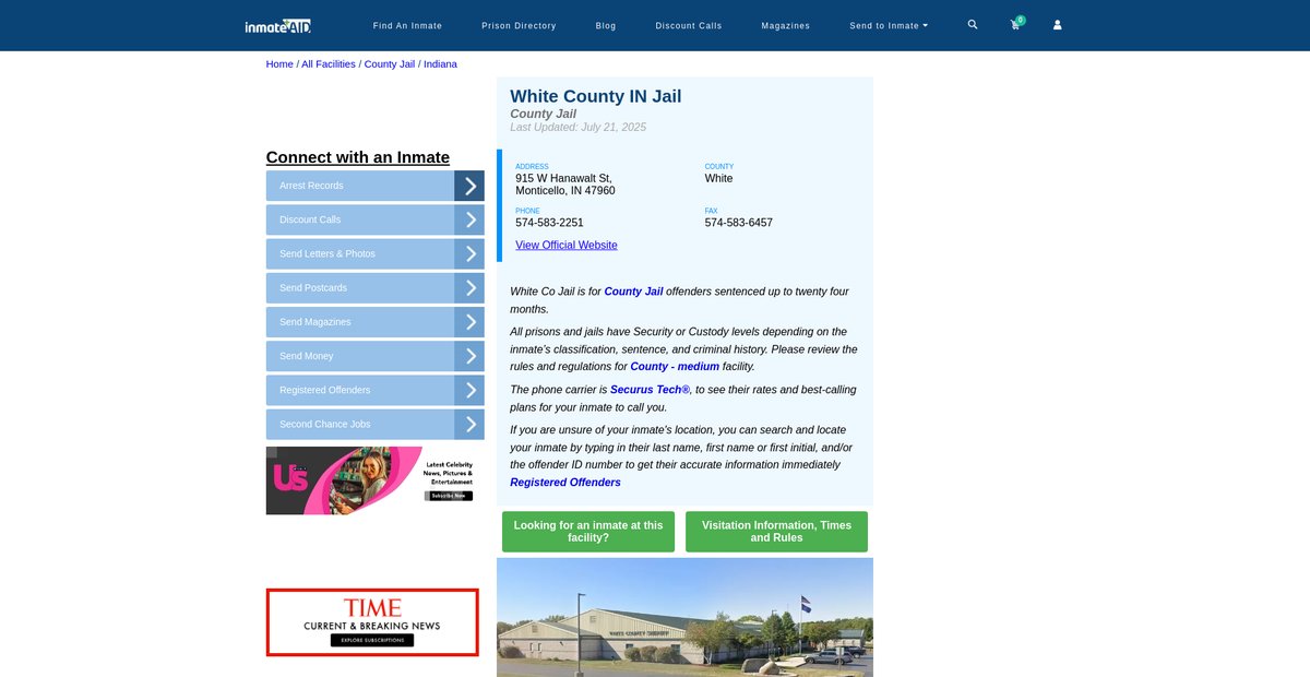 Preview of inmateaid.com