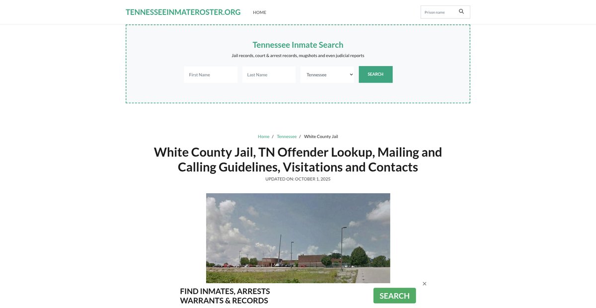 Preview of tennesseeinmateroster.org
