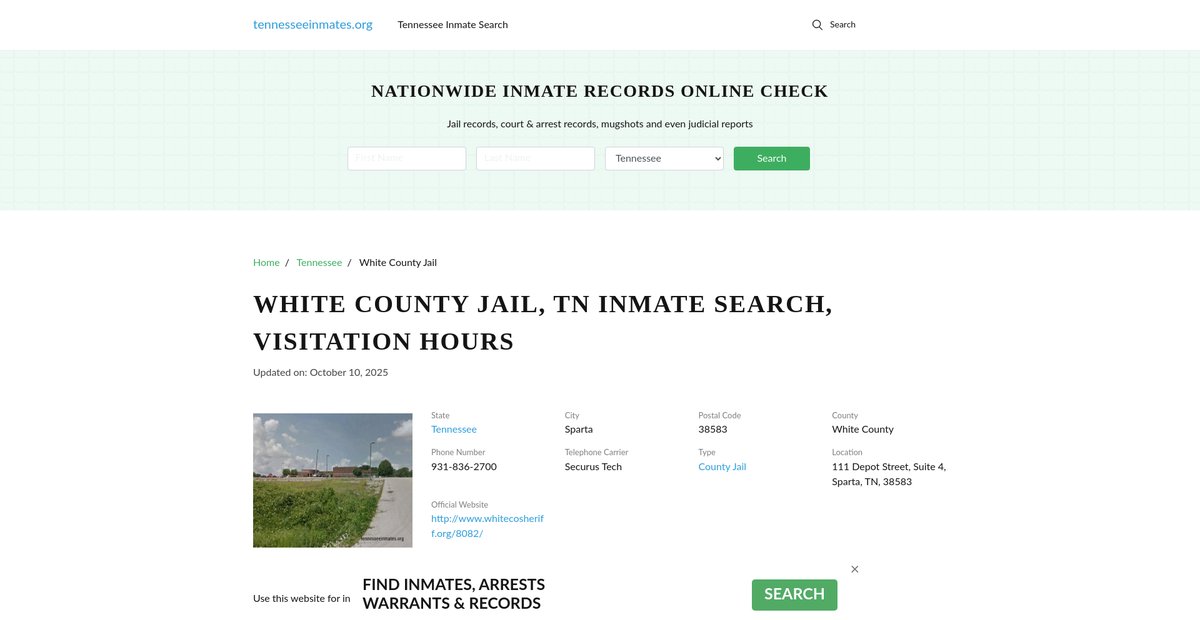Preview of tennesseeinmates.org