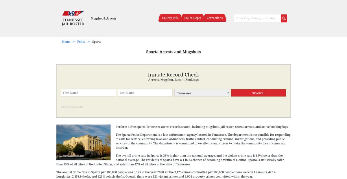 Preview of tennesseejailroster.com