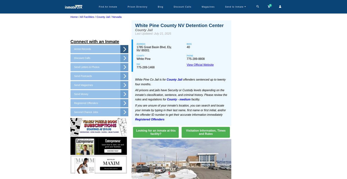 Preview of inmateaid.com
