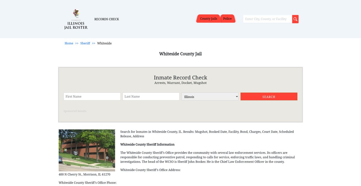 Preview of illinoisjailroster.com