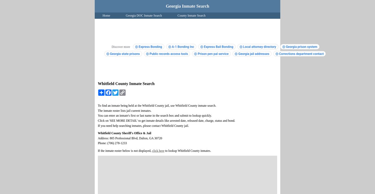 Preview of inmatesearchgeorgia.org